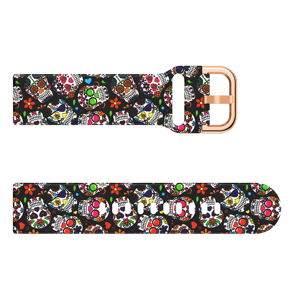 For Samsung Galaxy Watch Active 20mm Colorful Pattern Silicone Watch Band Replacement Watch Strap For Samsung Galaxy Watch Active 20mm Colorful Pattern Silicone Watch Band Replacement Watch Strap